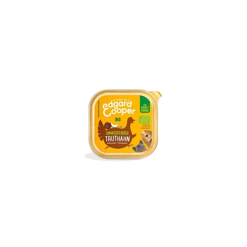 Edgard & Cooper Adult Bio 17x100g Umwerfender Truthahn