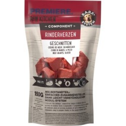 PREMIERE RAW KITCHEN Nassfutter Hund Adult Component, Rinderherzen 8x150 g