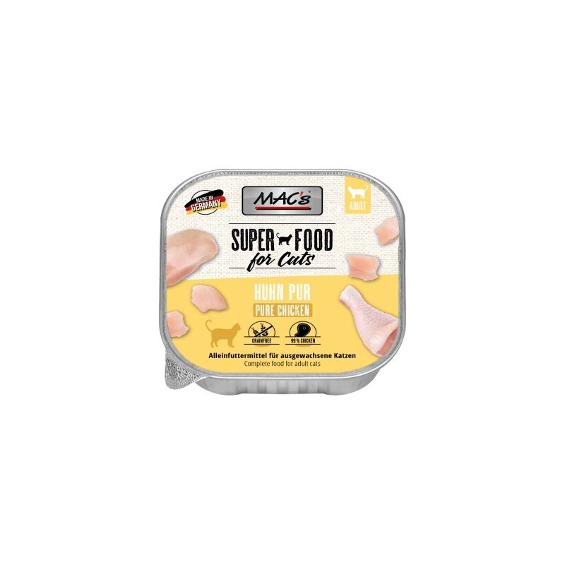 MAC's Nassfutter Katze Adult Huhn pur 16x100 g