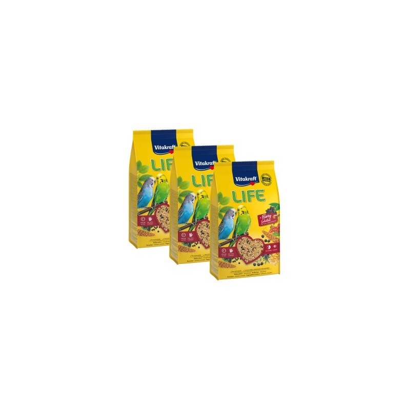 Vitakraft Life Power of Nature Sittiche 3x800 g
