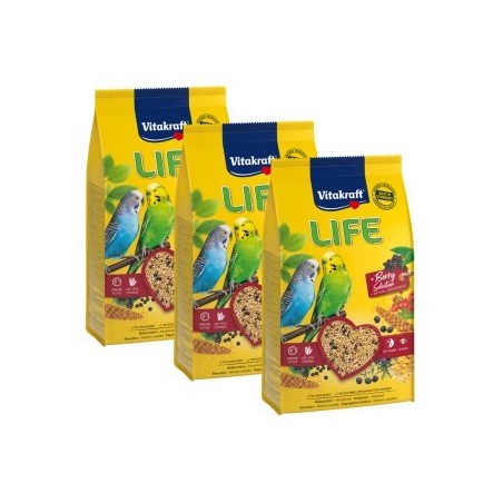 Vitakraft Life Power of Nature Sittiche 3x800 g