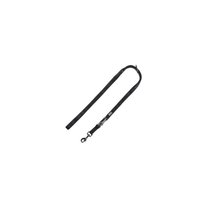 AniOne Nylonführleine Classic 2-lagig schwarz M
