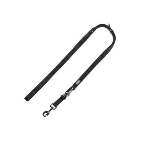 AniOne Nylonführleine Classic 2-lagig schwarz L