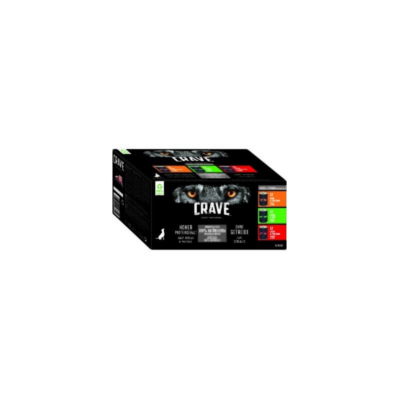 CRAVE Multipack Pastete verschiedene Sorten 2x6x400g