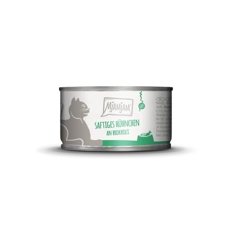 MjAMjAM Nassfutter Katze Adult 6x100 g Huhn und Brokkoli