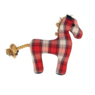 Paw Care Harry Barker Kariertes Plüschtier Pferd