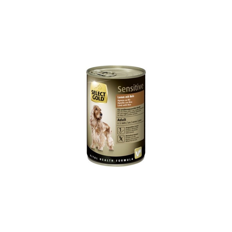 SELECT GOLD Sensitive Adult Lamm mit Reis 12x400 g