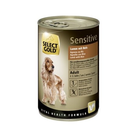 SELECT GOLD Sensitive Adult Lamm mit Reis 12x400 g