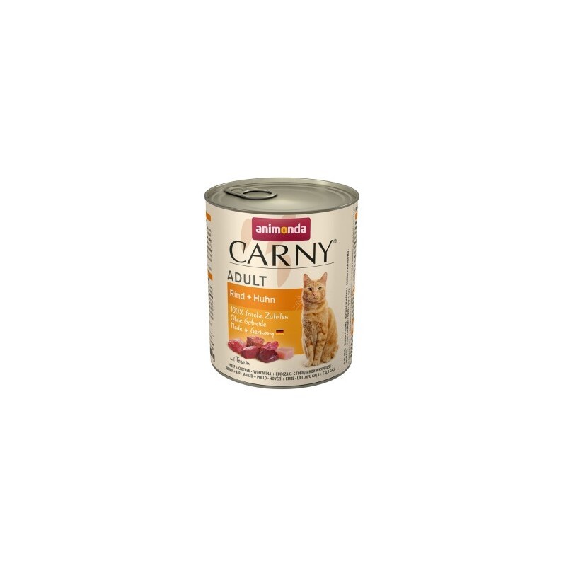 animonda Carny Nassfutter Katze Adult Rind und Huhn 12x800 g