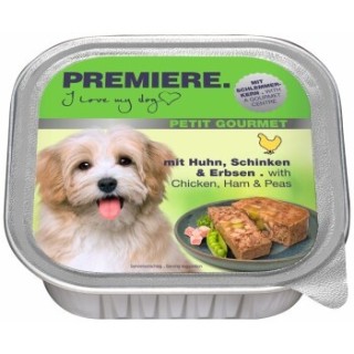 PREMIERE Petit Gourmet Schlemmerkern Huhn, Schinken und Erbsen 22x150 g
