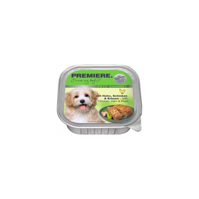 PREMIERE Petit Gourmet Schlemmerkern Huhn, Schinken und Erbsen 22x150 g