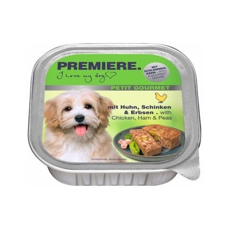 PREMIERE Petit Gourmet Schlemmerkern Huhn, Schinken und Erbsen 22x150 g