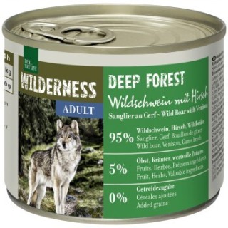REAL NATURE WILDERNESS Adult Deep Forest, Wildschwein mit Hirsch 12x200 g