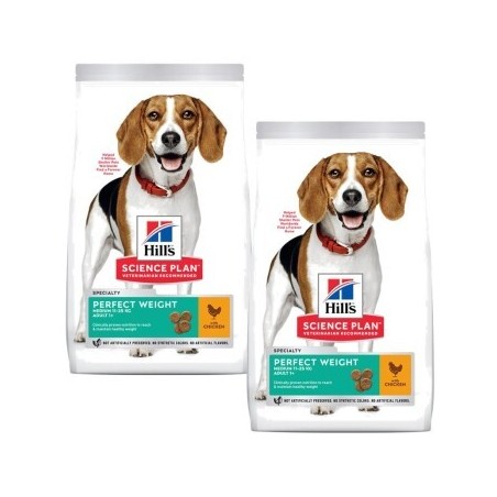 Hill's Science Plan Perfect Weight Adult Medium Huhn 2x12 kg