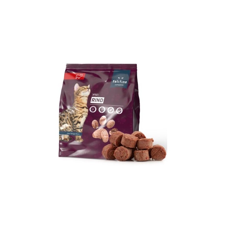 FeliFine BARF Komplettmenü Hund TK-Nuggets Napffertig 10x480 g Rind