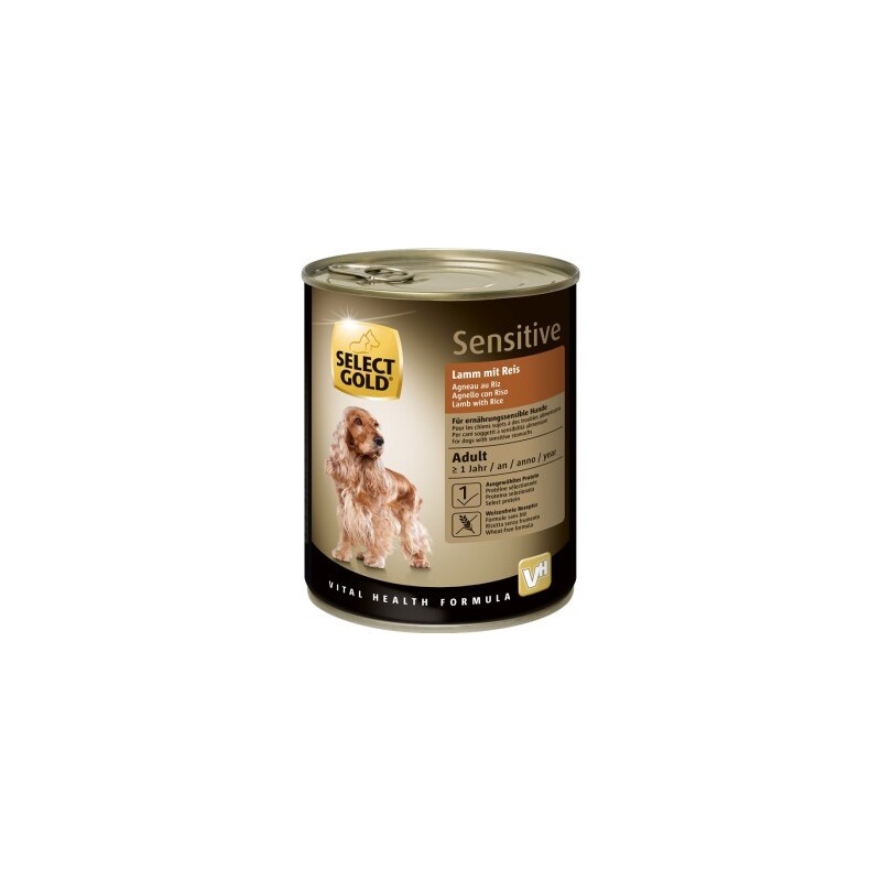 SELECT GOLD Sensitive Adult Lamm mit Reis 24x800 g