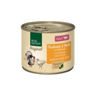 REAL NATURE Adult Truthahn und Huhn mit Walnussöl 24x200 g