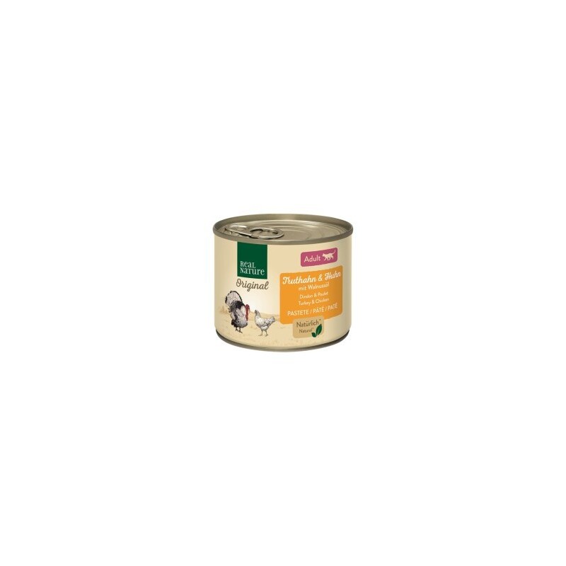 REAL NATURE Adult Truthahn und Huhn mit Walnussöl 24x200 g