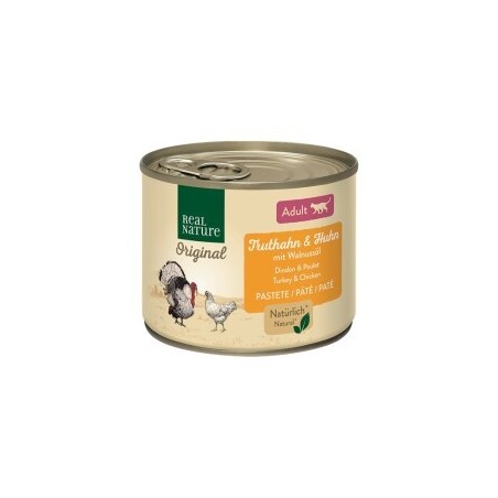 REAL NATURE Adult Truthahn und Huhn mit Walnussöl 24x200 g