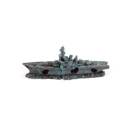 Aquatlantis Aquariendeko Zerstörer Schiff L