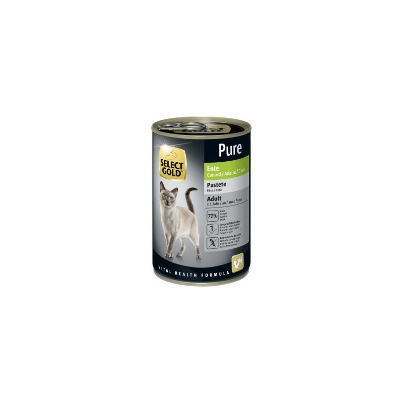 SELECT GOLD Pure Adult Paté Ente 12x400 g
