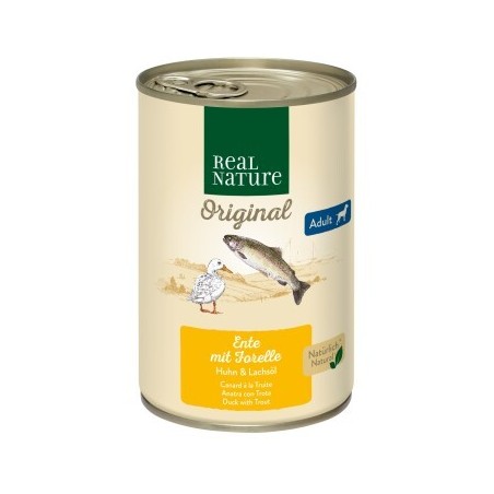 REAL NATURE Adult Ente mit Forelle 12x400 g