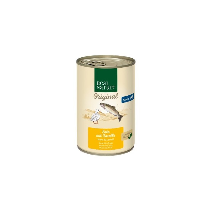 REAL NATURE Adult Ente mit Forelle 12x400 g