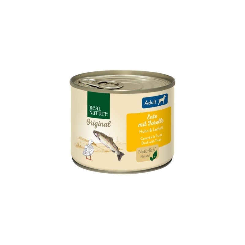 REAL NATURE Adult Ente mit Forelle 12x200 g