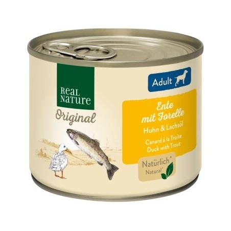 REAL NATURE Adult Ente mit Forelle 12x200 g