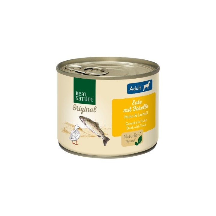 REAL NATURE Adult Ente mit Forelle 12x200 g