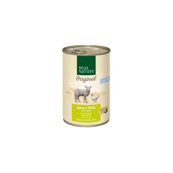 REAL NATURE Light Huhn und Lamm 24x400 g