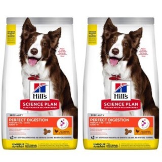 Hill's Science Plan Perfect Digestion Medium Adult mit Huhn und Reis 2x14 kg