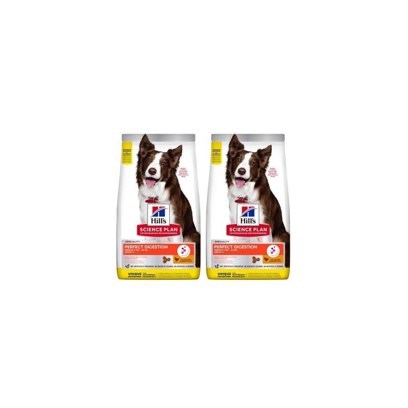 Hill's Science Plan Perfect Digestion Medium Adult mit Huhn und Reis 2x14 kg