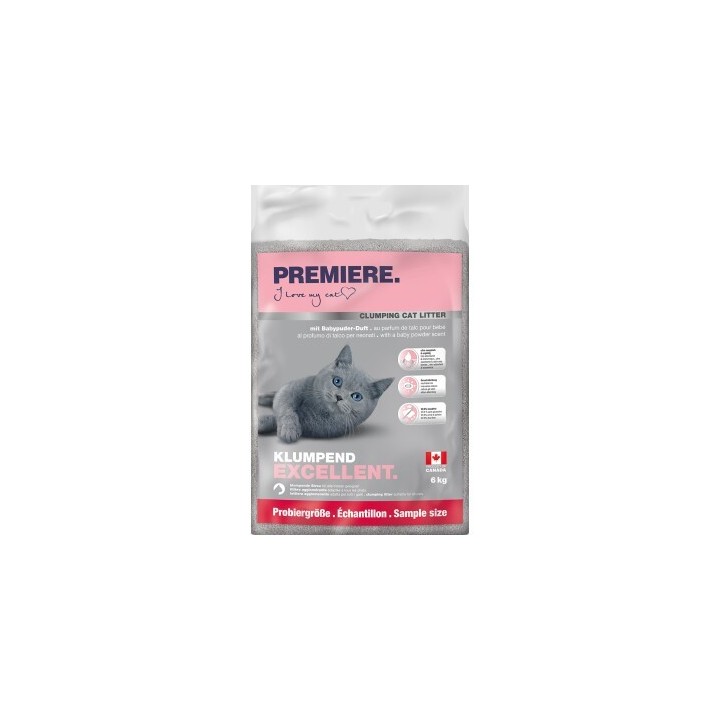 PREMIERE Excellent Babypuder Klumpstreu 6 kg