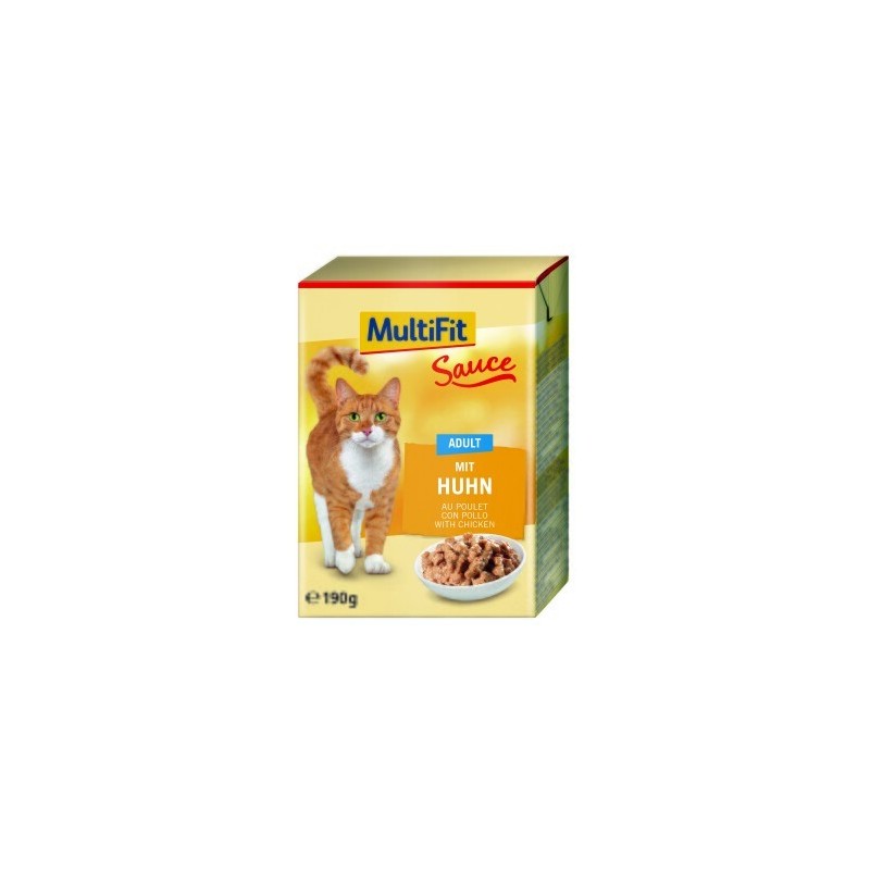 MultiFit Adult in Sauce 12x190g Mit Huhn