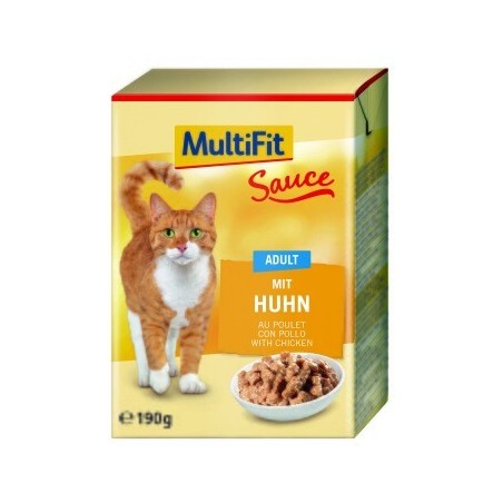 MultiFit Adult in Sauce 12x190g Mit Huhn