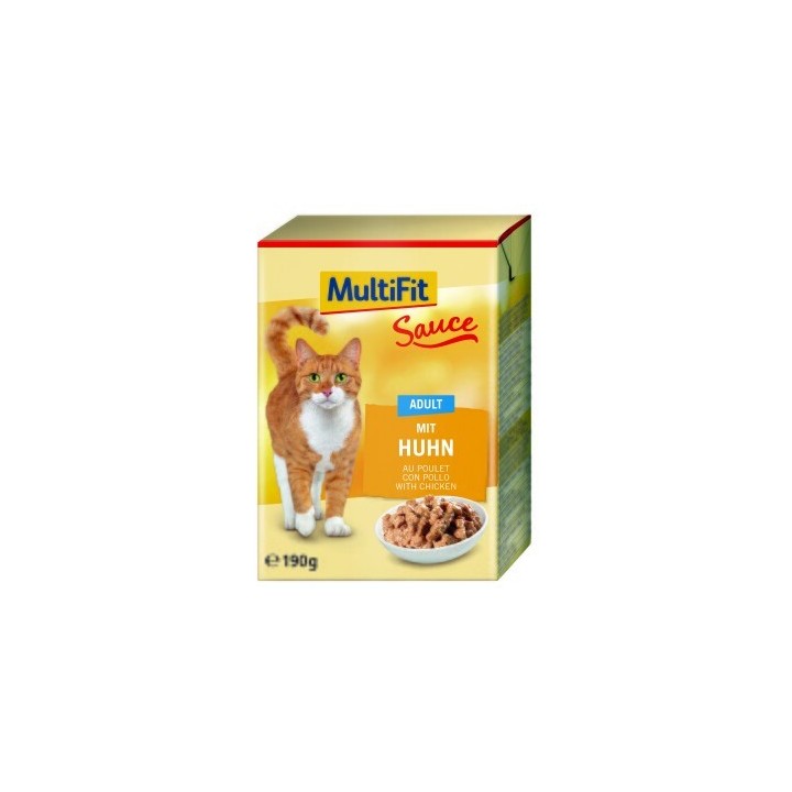 MultiFit Adult in Sauce 12x190g Mit Huhn