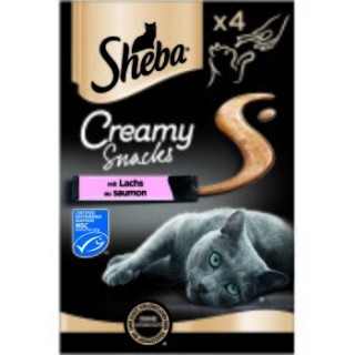 Sheba Beutel Creamy Snacks Lachs 44x12 g