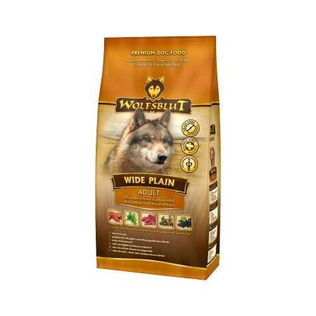 WOLFSBLUT Wide Plain Pferdefleisch mit Süßkartoffel 2x2 kg
