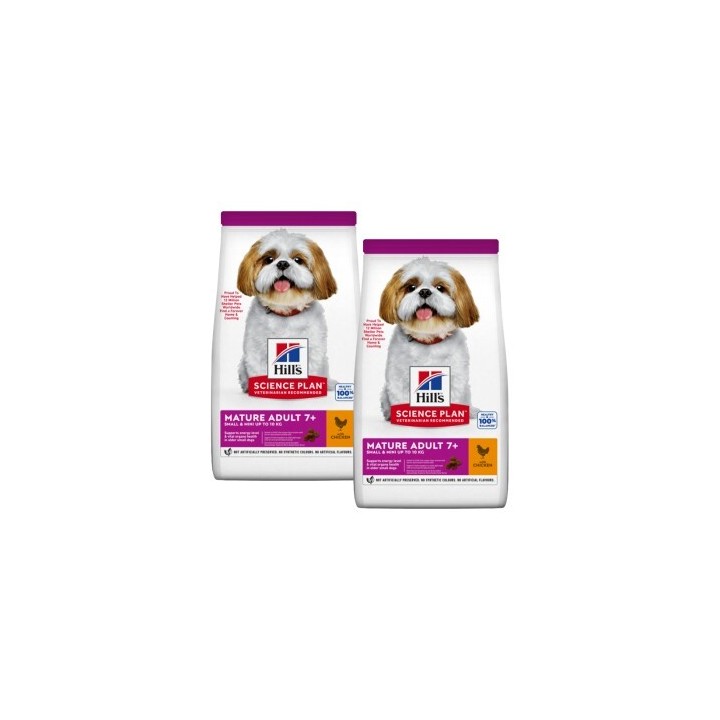 Hill's Science Plan Small & Miniature Senior 7+, Huhn 2x3 kg