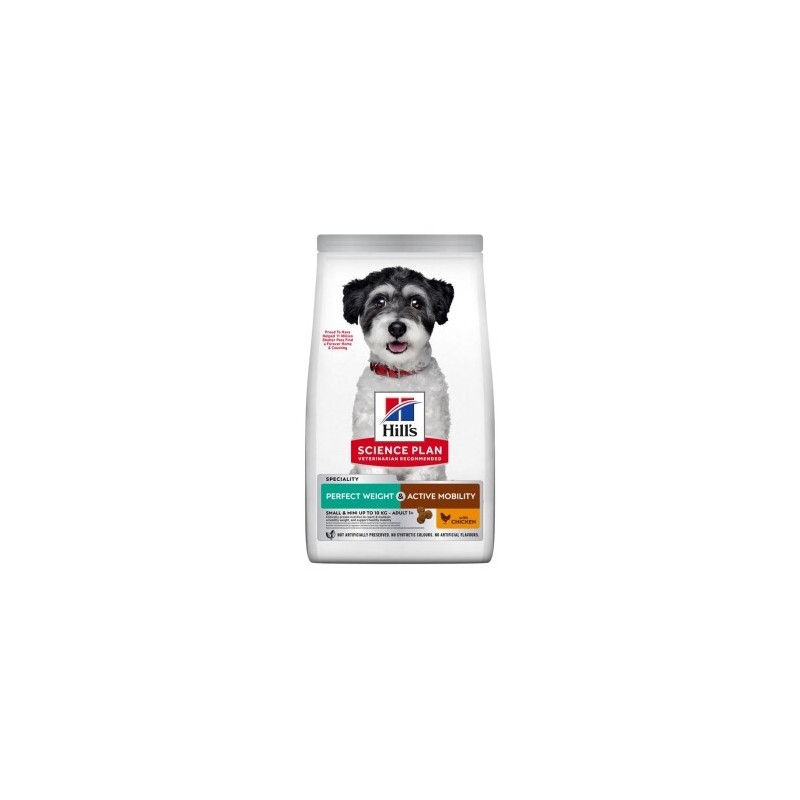Hill's Science Plan Perfect Weight + Active Mobility Adult Small & Mini mit Huhn 2x6 kg