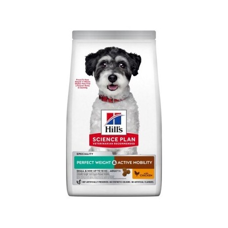 Hill's Science Plan Perfect Weight + Active Mobility Adult Small & Mini mit Huhn 2x6 kg