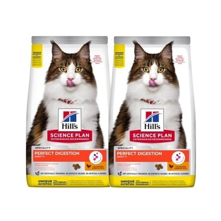 Hill's Science Plan Perfect Digestion Adult mit Huhn und Reis 2x7 kg