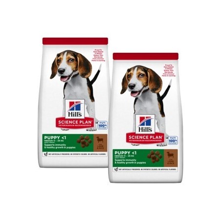 Hill's Science Plan Puppy Medium mit Huhn Lamm und Reis 2x14 kg
