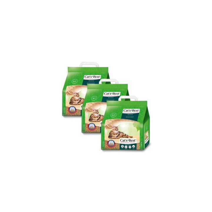Cat's Best Sensitive Klumpstreu 3x2,9 kg