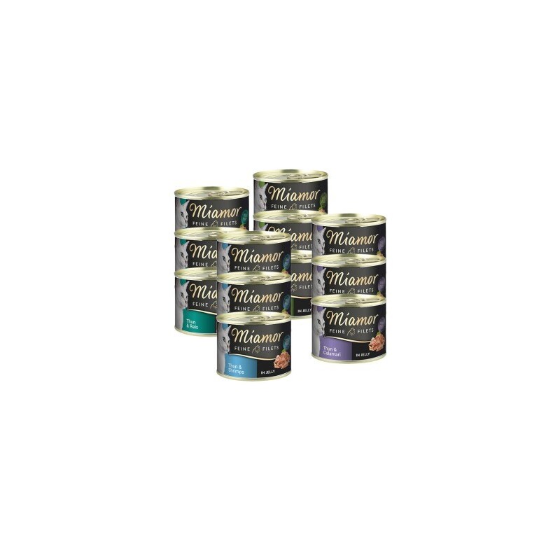 Miamor Feine Filets in Jelly Mixpaket 12x185g