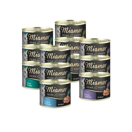 Miamor Feine Filets in Jelly Mixpaket 12x185g