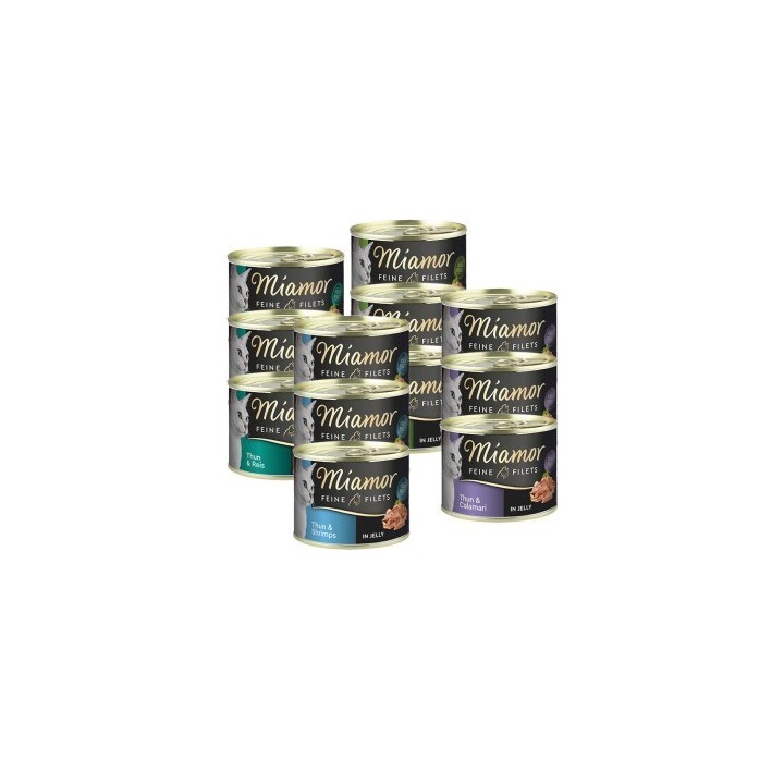Miamor Feine Filets in Jelly Mixpaket 12x185g