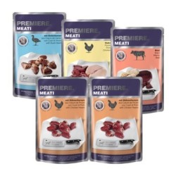 PREMIERE Meati Adult Pouch Mixpaket 5x500g