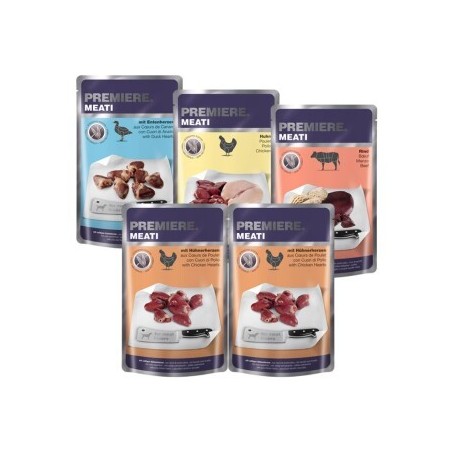 PREMIERE Meati Adult Pouch Mixpaket 5x500g